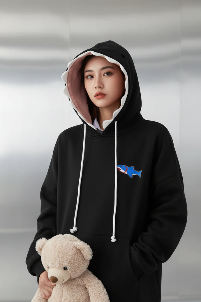 Shark Hoodie – Oversized Streetwear Pullover
