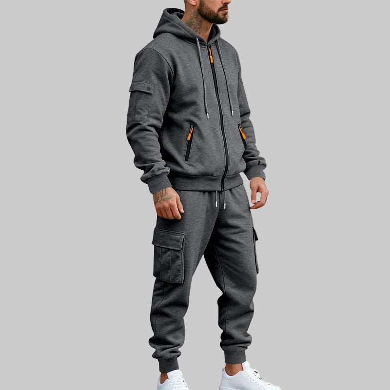 Men's Fleece Hooded Set