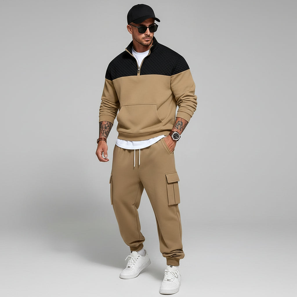 Fleece Contrast Casual Co-ord