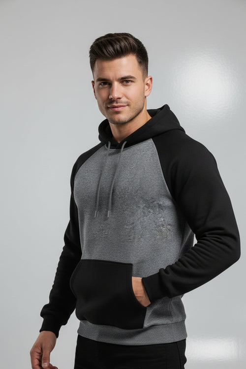 Men's Raglan Contrast Hoodie