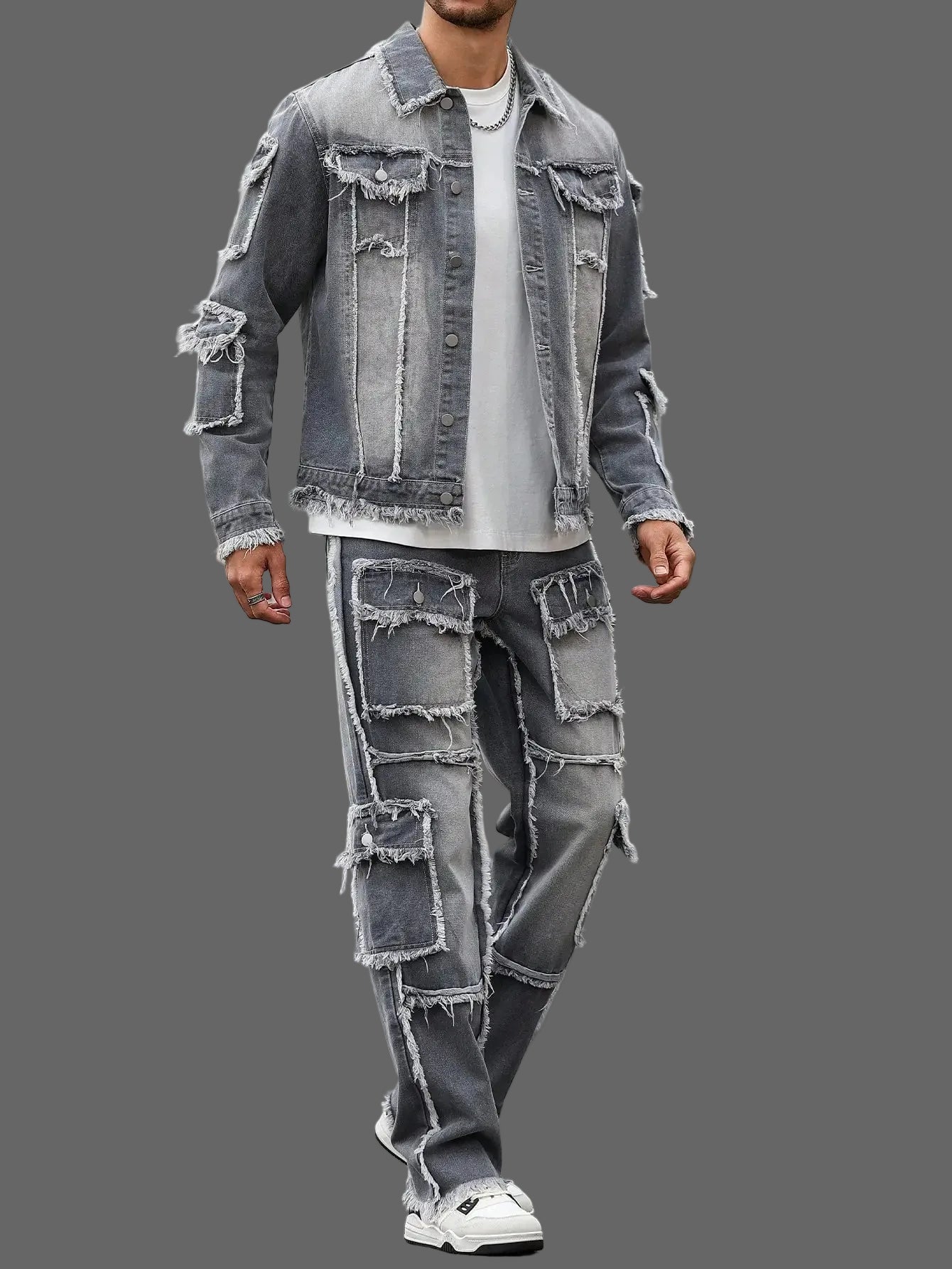 Grey Denim Street Set