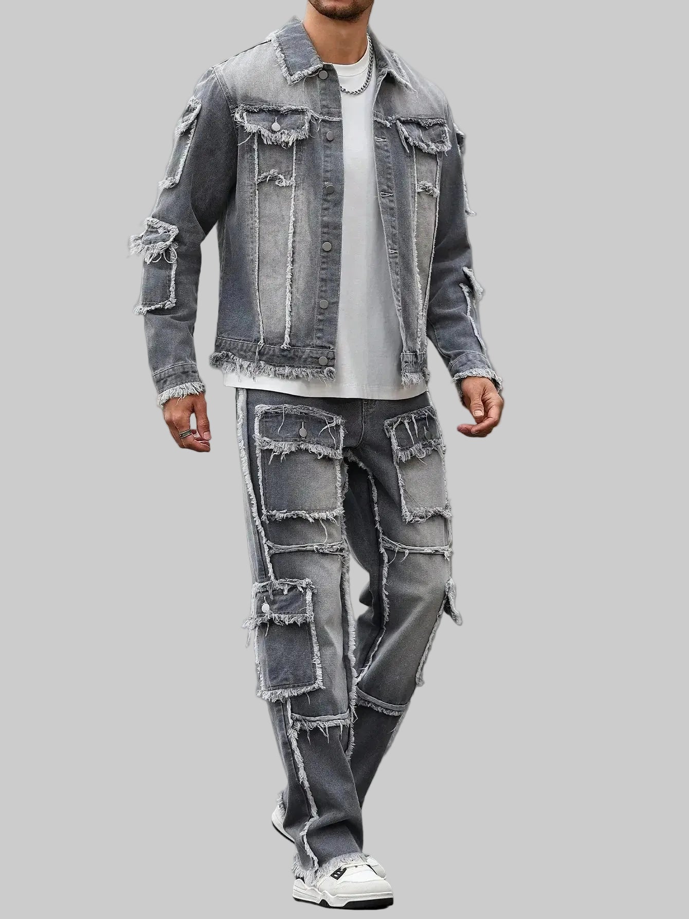 Grey Denim Street Set