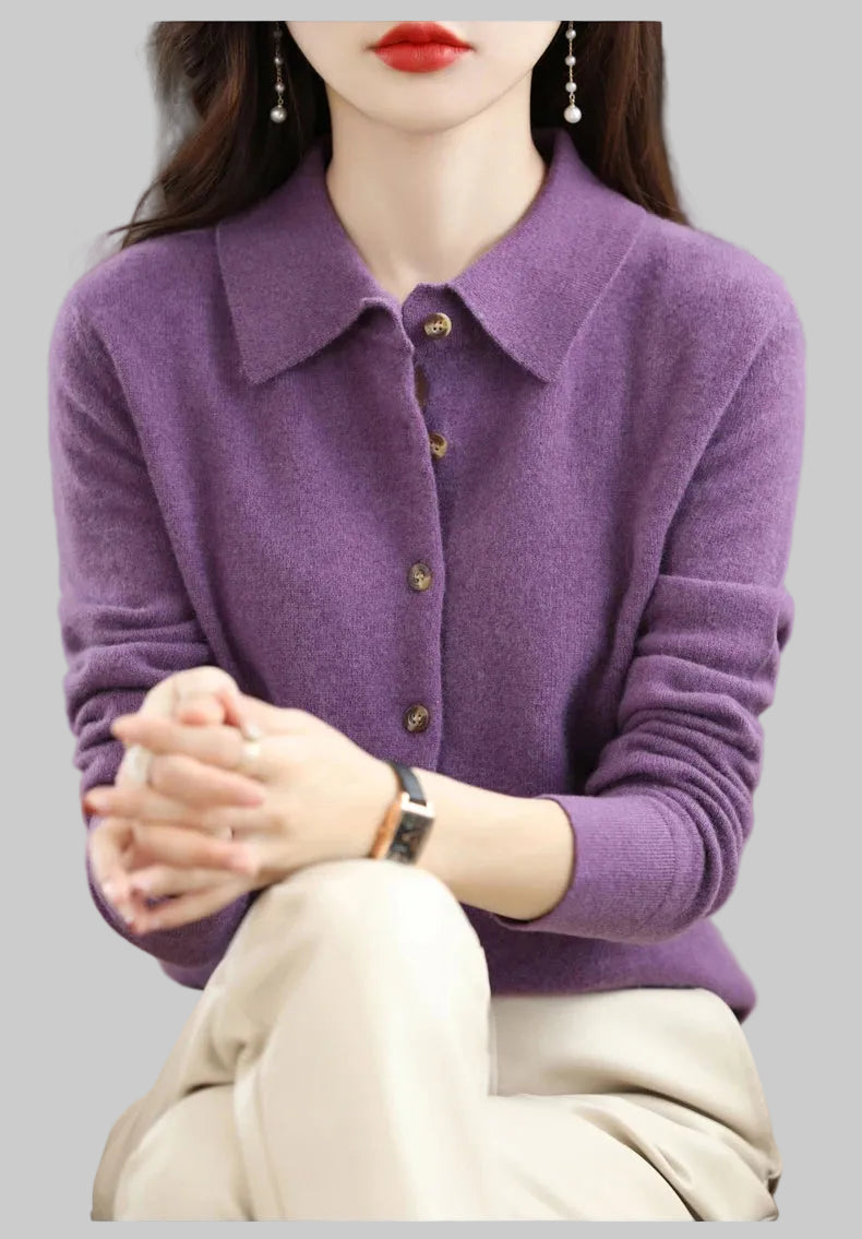 Polo Knit Cardigan