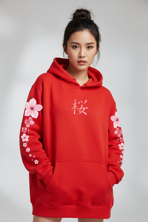 Sakura Blossom Graphic Hoodie