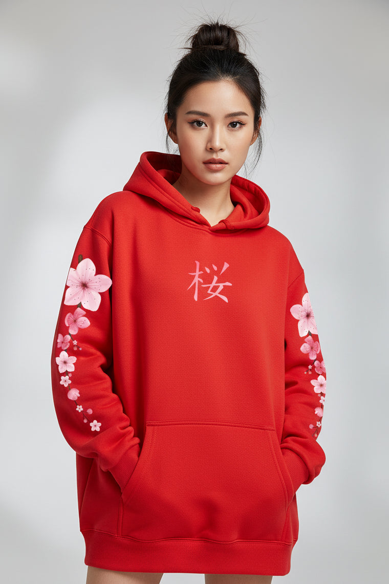 Sakura Blossom Graphic Hoodie