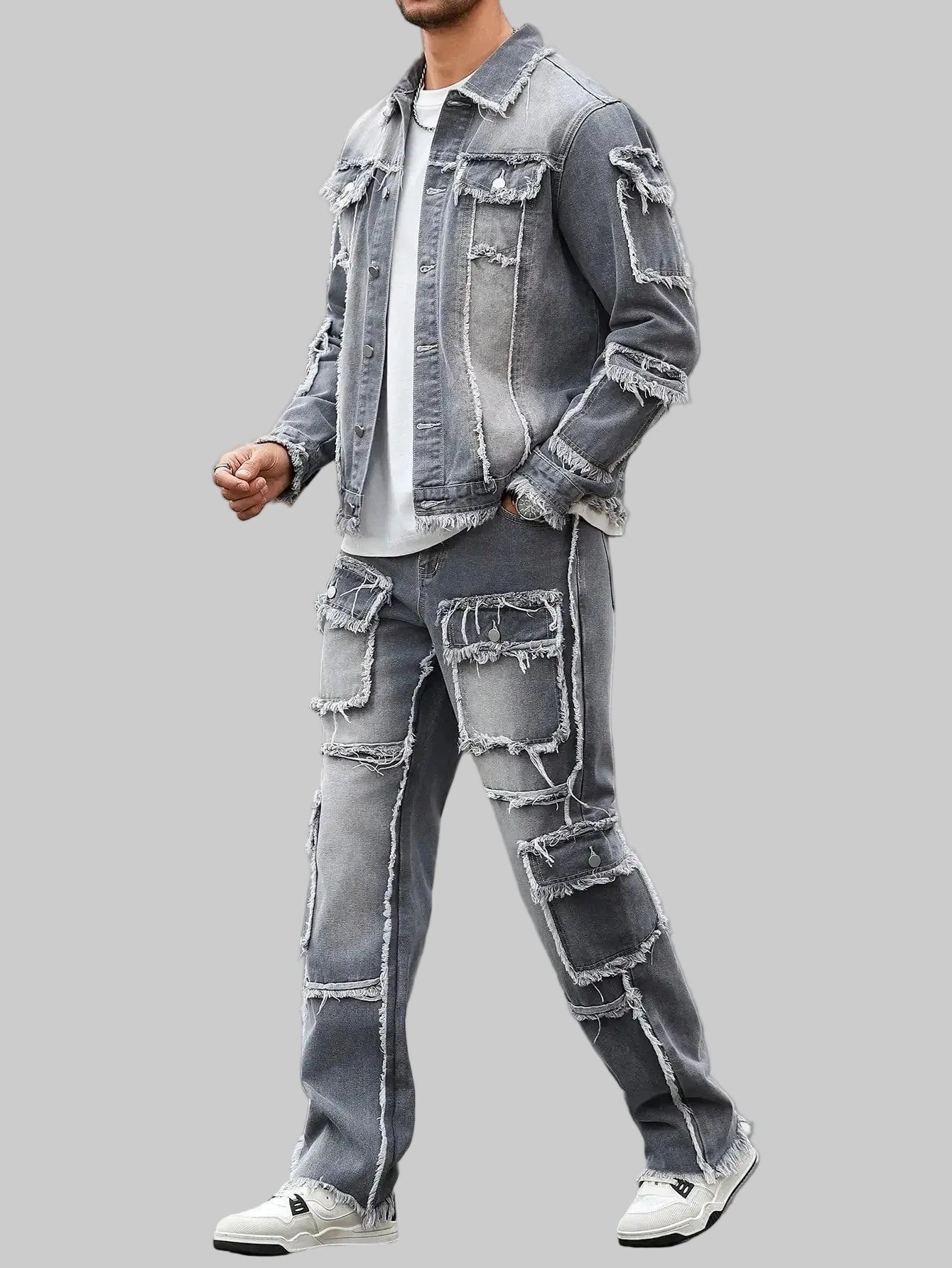 Grey Denim Street Set