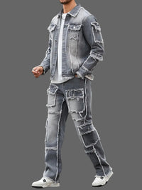 Grey Denim Street Set