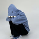 Shark Cartoon Pullover Hoodie