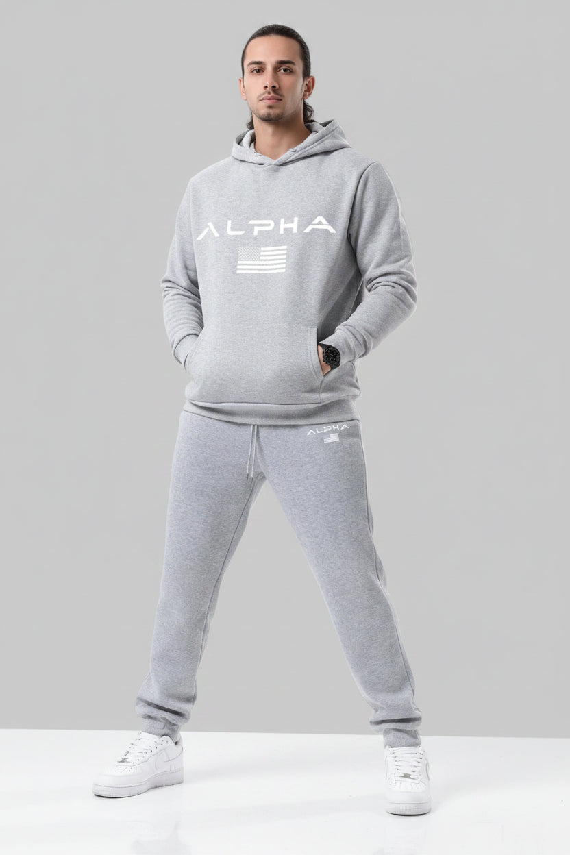 Fleece Zip Hoodie Set