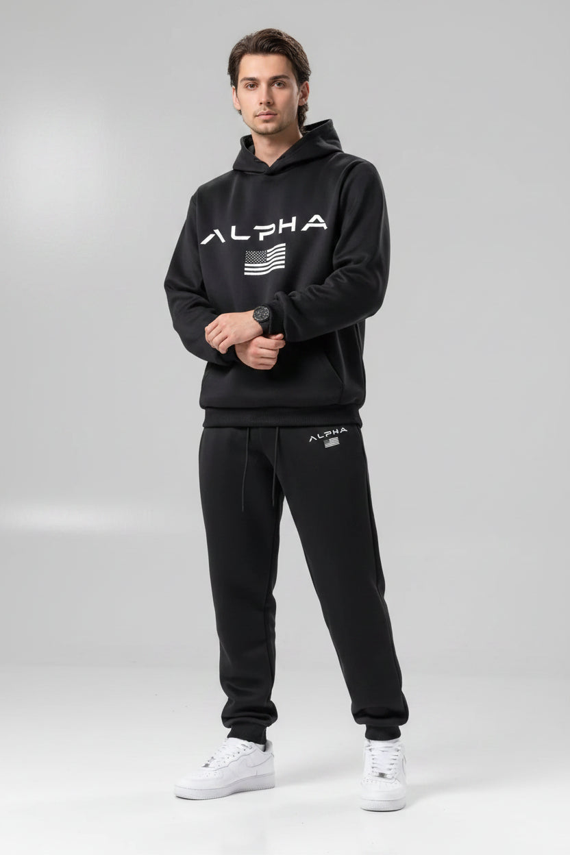 Fleece Zip Hoodie Set