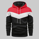Men's Hooded Tracksuit Top – Solid Color Sweatshirt for Autumn Winter Casual & Sports