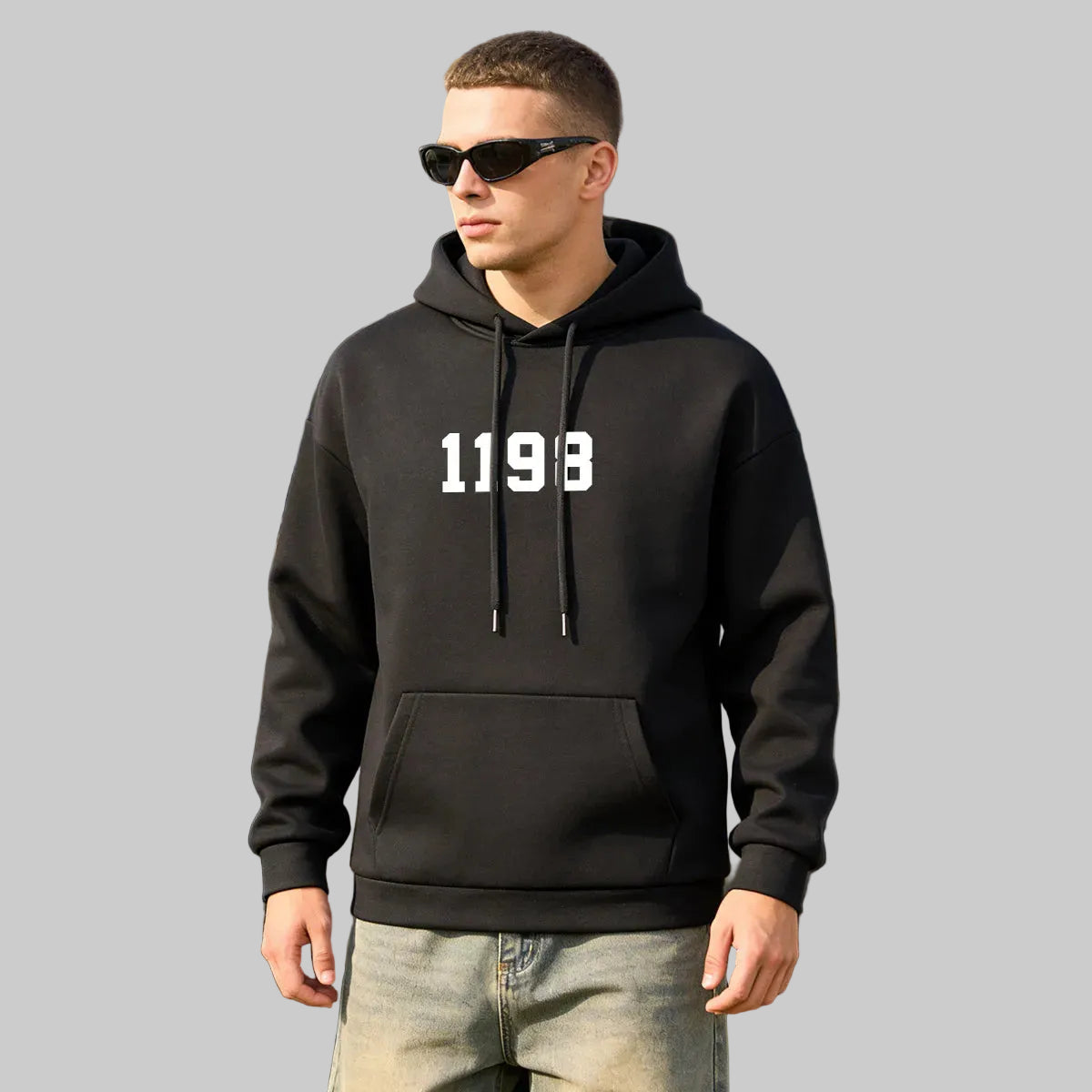 Heavyweight Fleece Pullover Hoodie | Oversized Kangaroo Pocket Sweatshirt for Men & Women