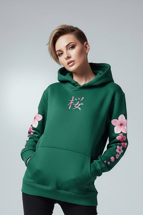 Sakura Blossom Graphic Hoodie