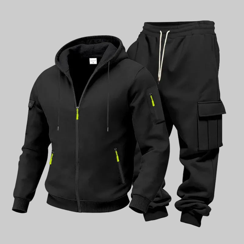 Men's Fleece Hooded Set