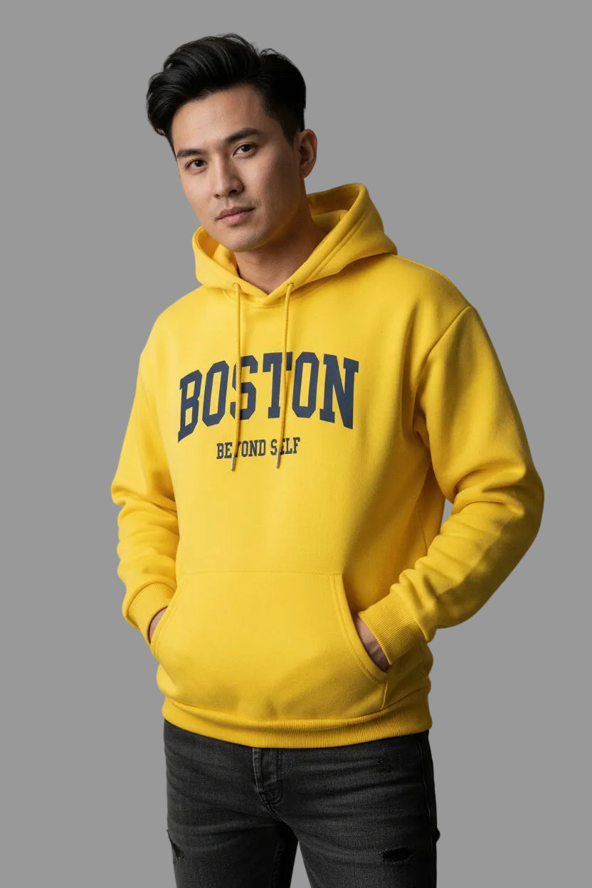 UrbanTrendz Retro Print Hooded Sweatshirt