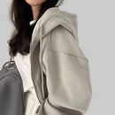 Zip Crop Hoodie – Minimal Y2K Streetwear