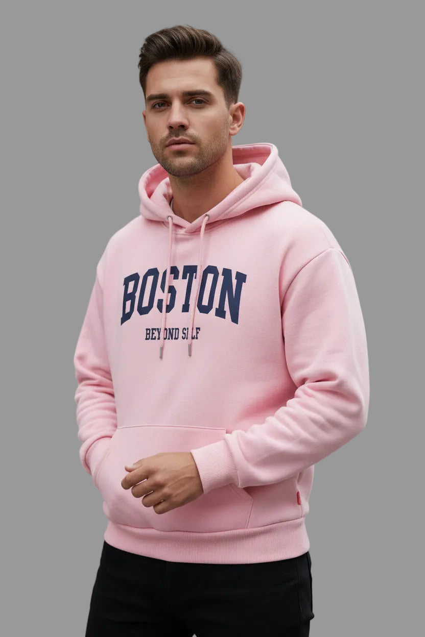 UrbanTrendz Retro Print Hooded Sweatshirt