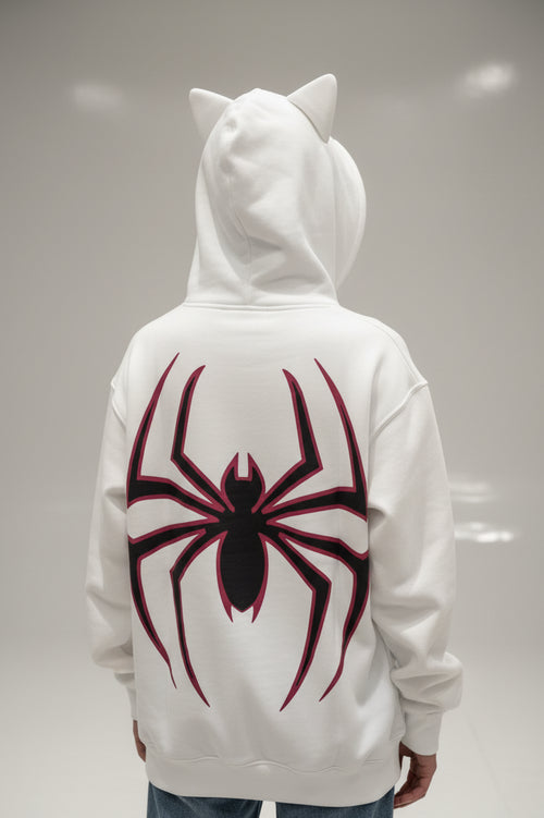 Spider Web Zip Hoodie