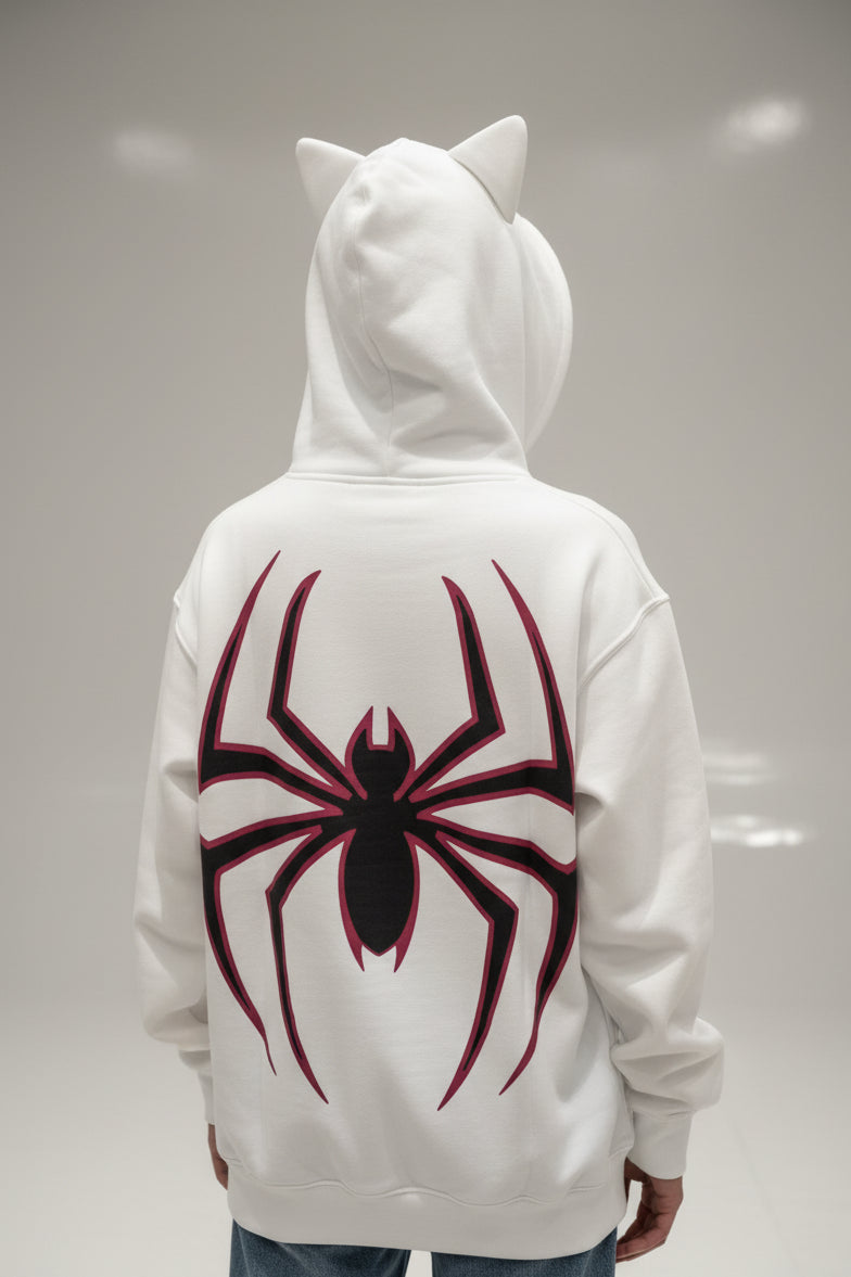 Spider Web Zip Hoodie