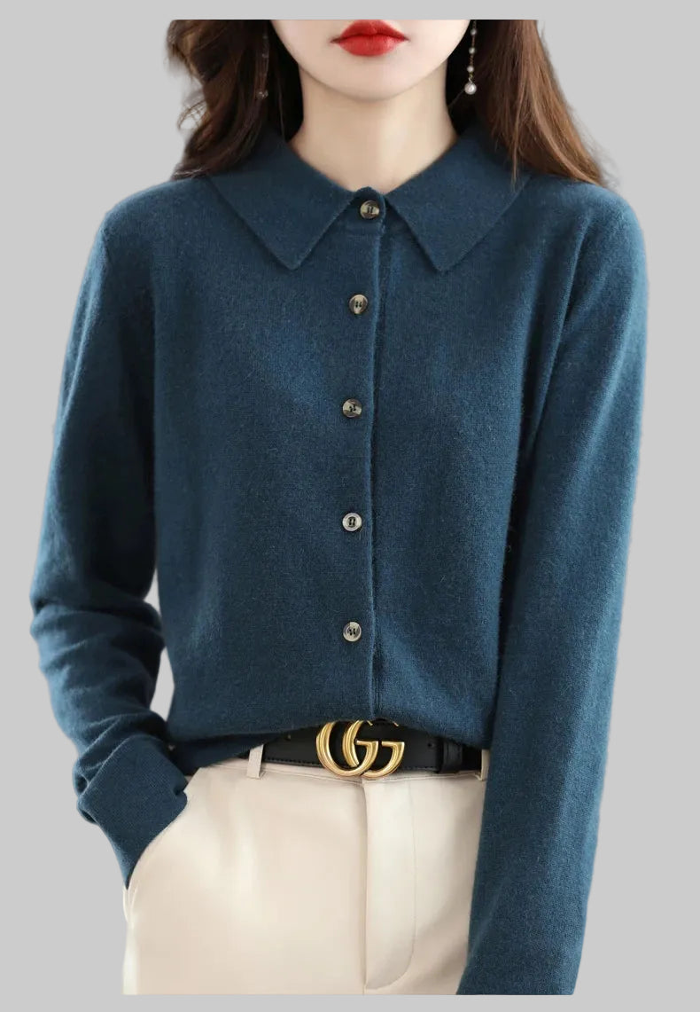 Polo Knit Cardigan