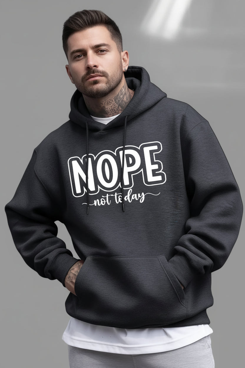 UrbanTrendz Men's Fleece Letter Hoodie