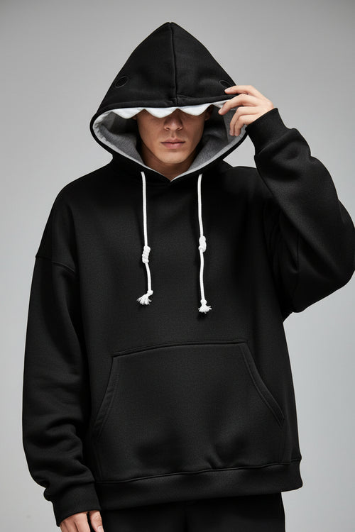 Shark Cartoon Pullover Hoodie