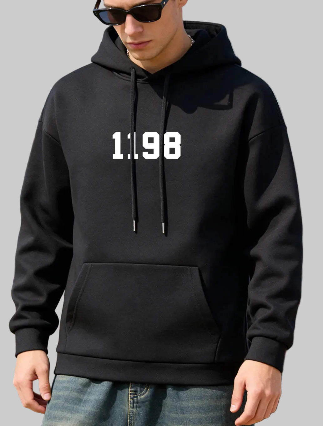 Heavyweight Fleece Pullover Hoodie | Oversized Kangaroo Pocket Sweatshirt for Men & Women