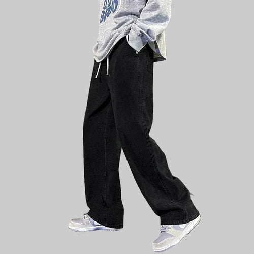Fleece Cargo Jeans – Warm Loose Fit Winter Pants