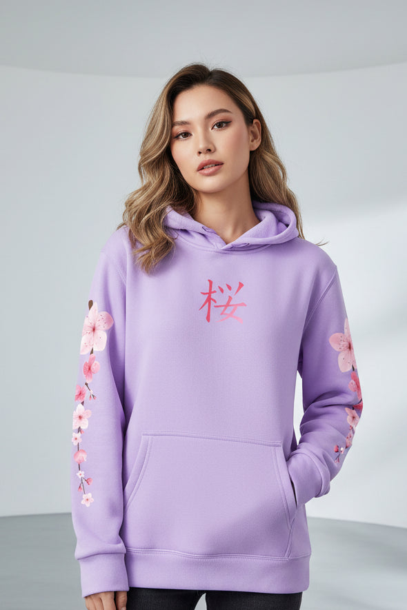 Sakura Blossom Graphic Hoodie