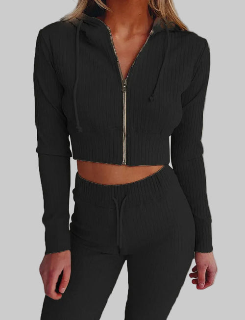 Slim Zip Hooded Suit