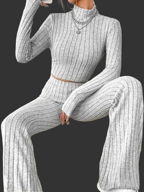 Knit Slim Two-Piece Set