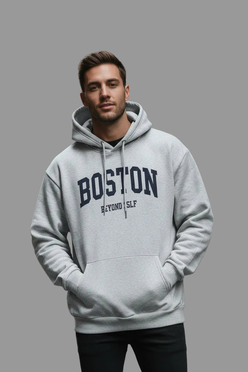 UrbanTrendz Retro Print Hooded Sweatshirt