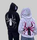 Spider Web Zip Hoodie