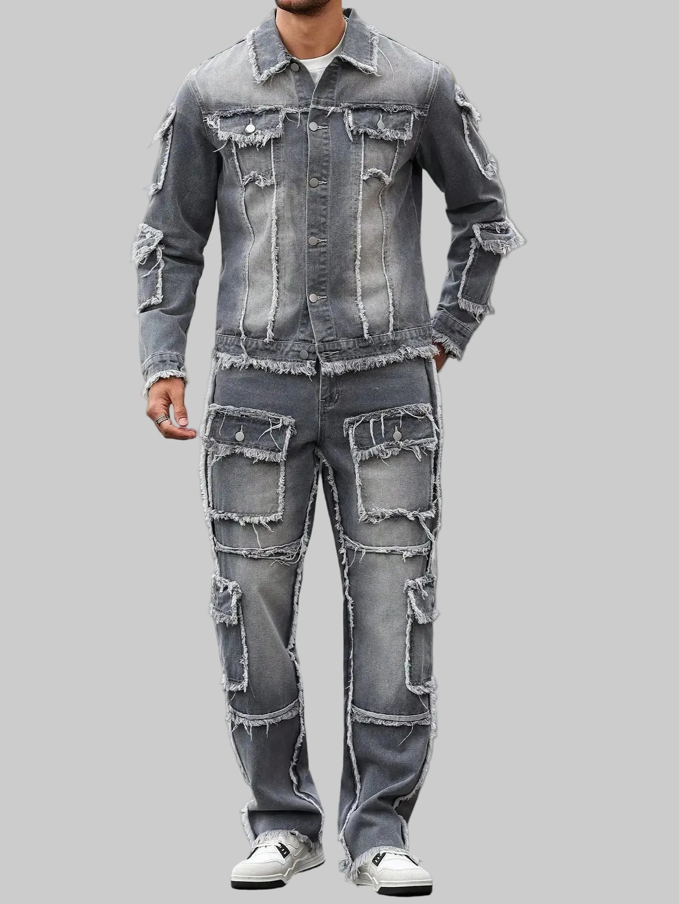 Grey Denim Street Set