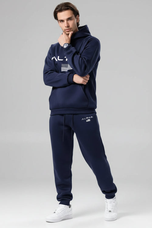 Fleece Zip Hoodie Set