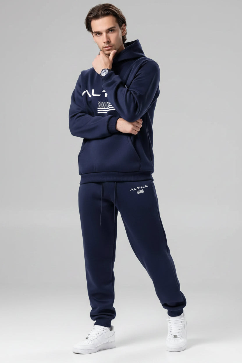 Fleece Zip Hoodie Set