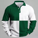 Men's Breathable Polo Shirt – Quick-Dry Color Block Casual Top