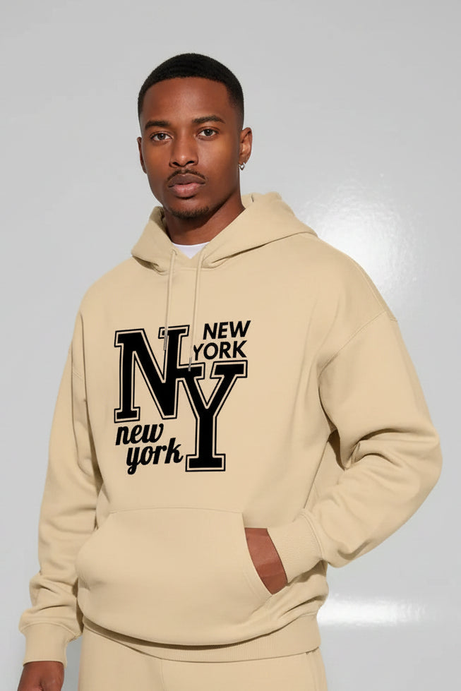 Heavy Fleece Letter Hoodie