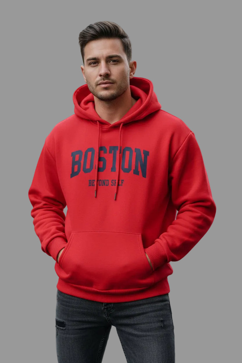 UrbanTrendz Retro Print Hooded Sweatshirt