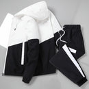 Zip Patchwork Tracksuit Set