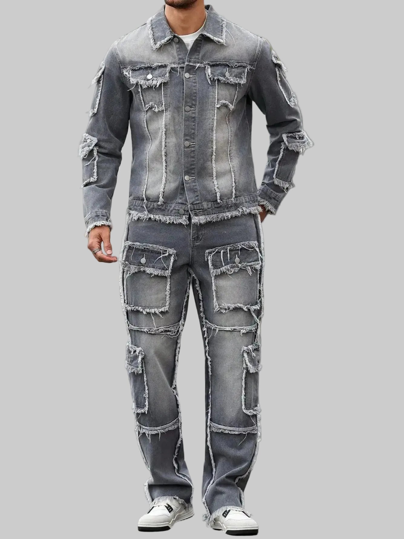 Grey Denim Street Set