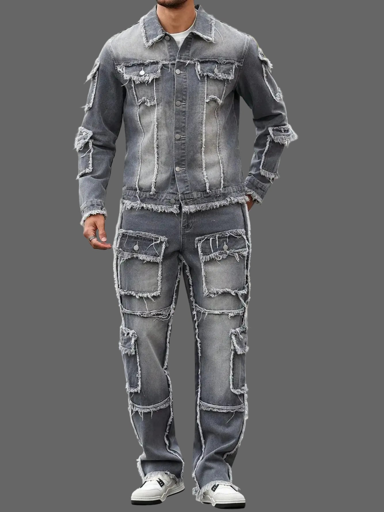 Grey Denim Street Set