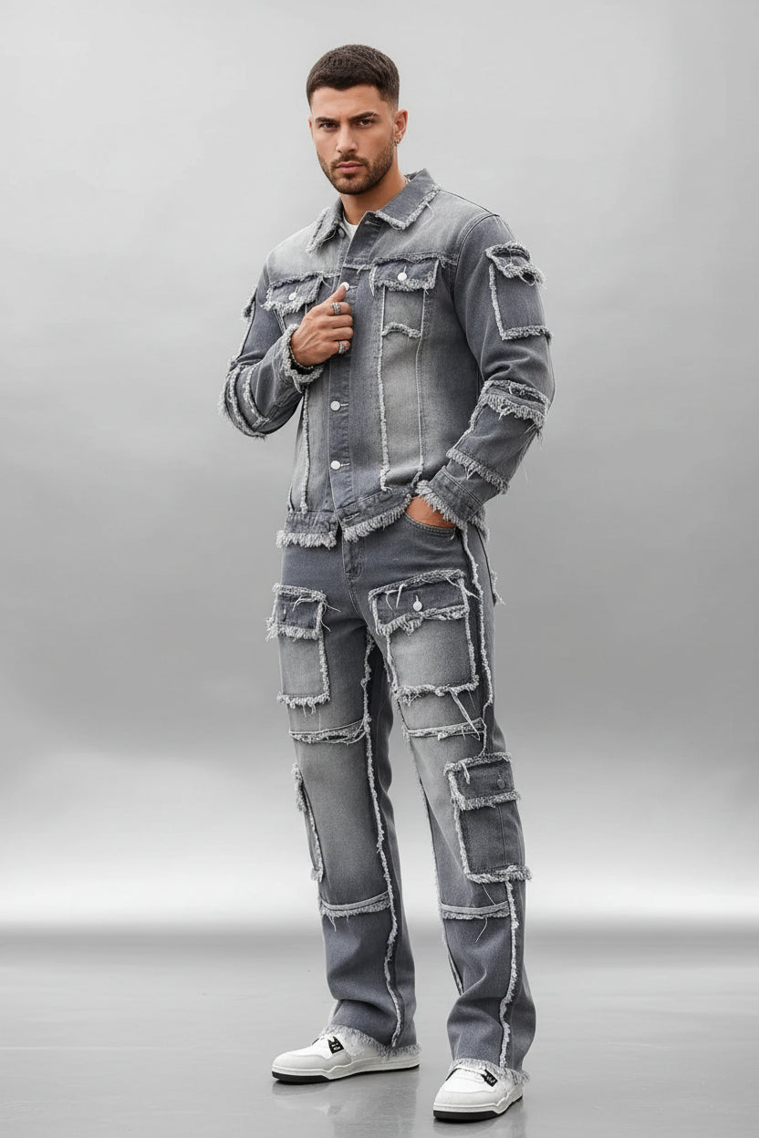 Grey Denim Street Set