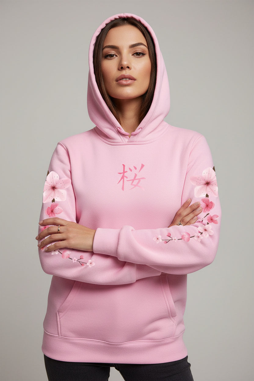 Sakura Blossom Graphic Hoodie