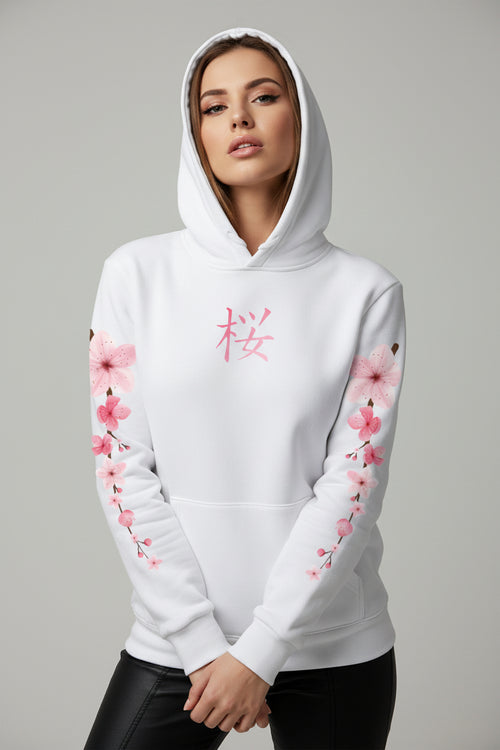 Sakura Blossom Graphic Hoodie