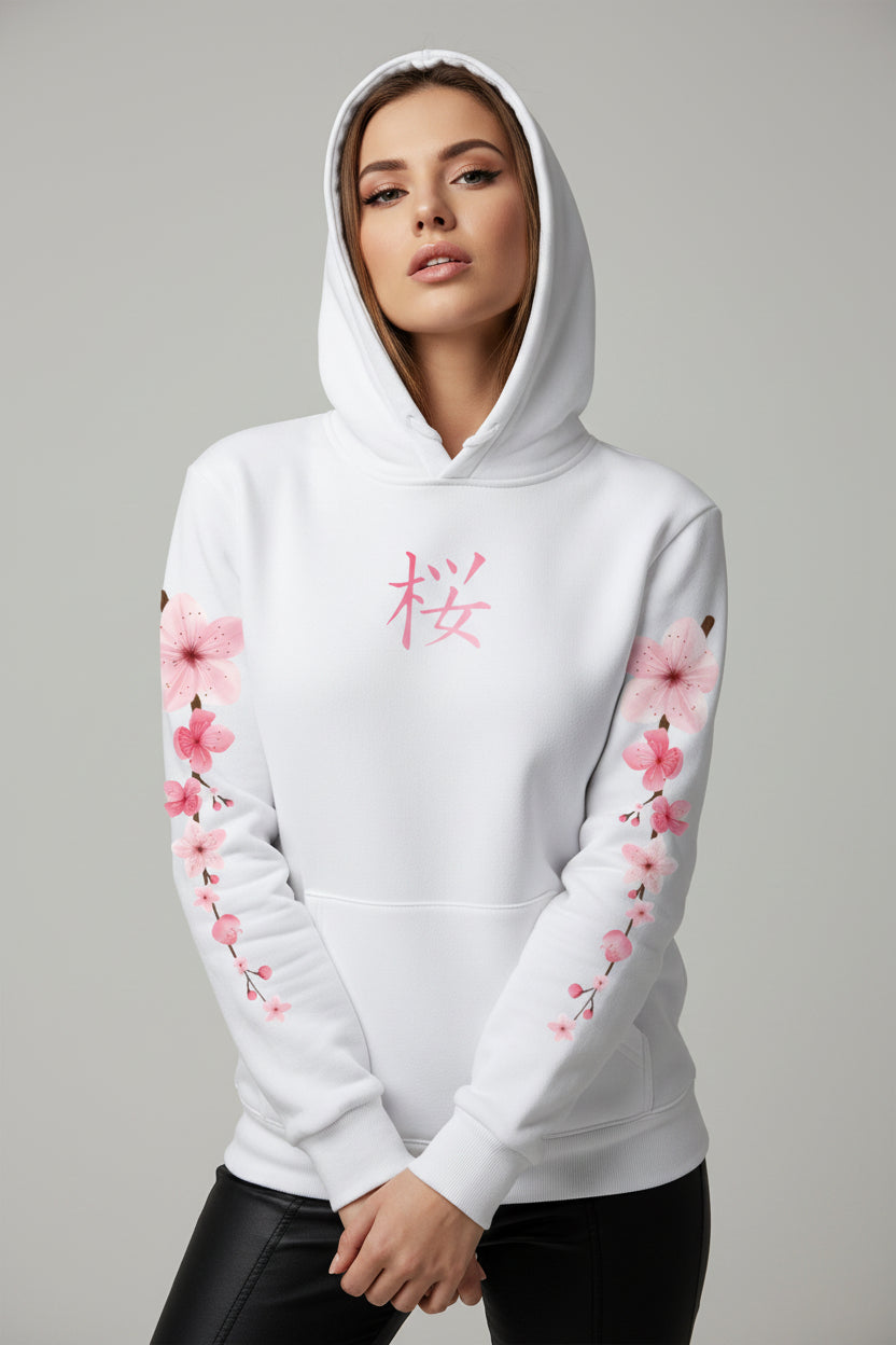 Sakura Blossom Graphic Hoodie