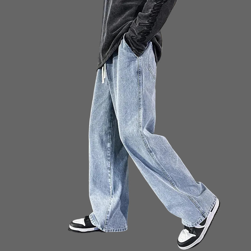 Fleece Cargo Jeans – Warm Loose Fit Winter Pants