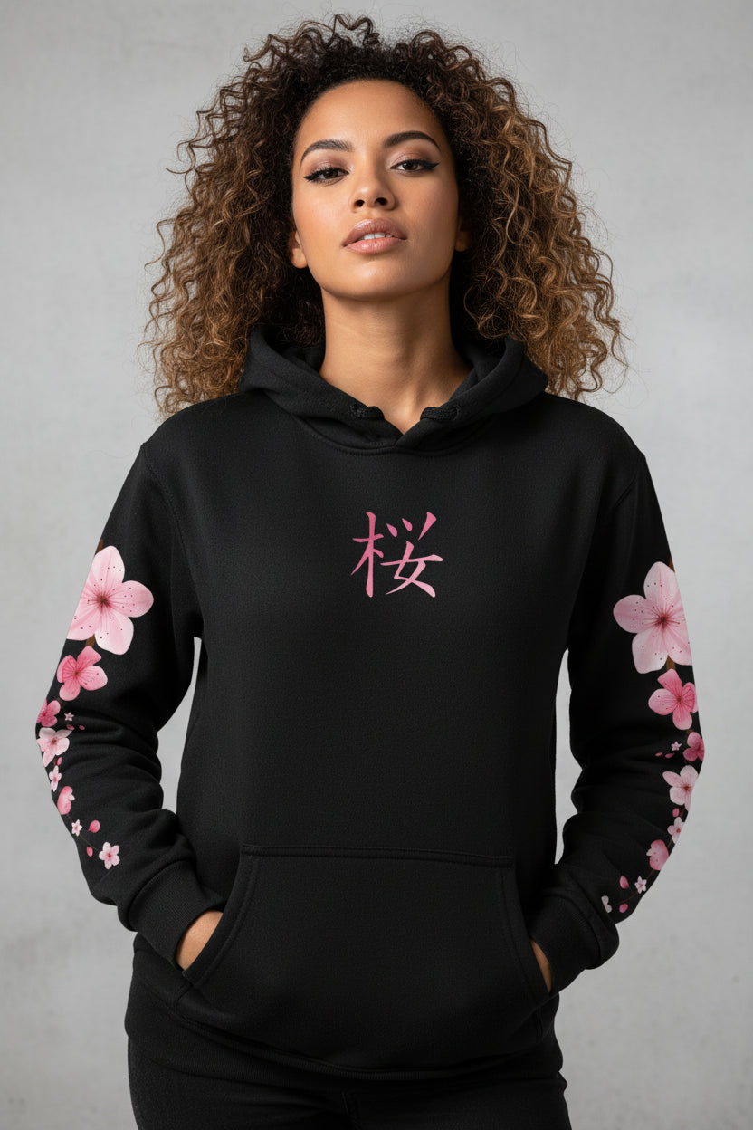 Sakura Blossom Graphic Hoodie