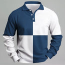 Men's Breathable Polo Shirt – Quick-Dry Color Block Casual Top