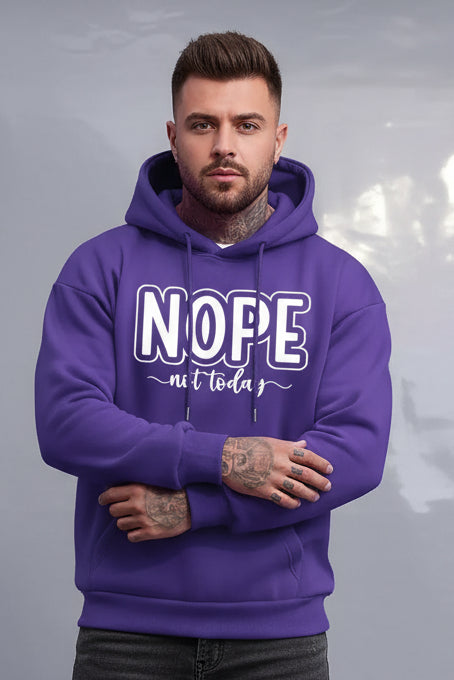 UrbanTrendz Men's Fleece Letter Hoodie